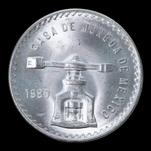 México – 1 Onza de Plata .999 – 1980 – Balanza y Prensa