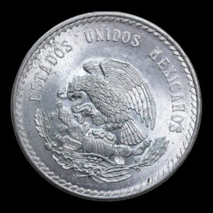Alternative view of 5 Pesos "Cuauhtémoc" México 1947 - 30 Gr. de Plata .900