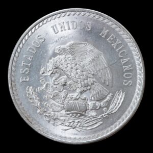 Alternative view of 5 Pesos "Cuauhtémoc" México 1948 - 30 Gr. de Plata .900 C