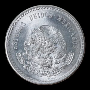 Alternative view of 5 Pesos "Cuauhtémoc" México 1947 - 30 Gr. de Plata .900