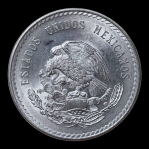 Alternative view of 5 Pesos "Cuauhtémoc" México 1947 - 30 Gr. de Plata .900