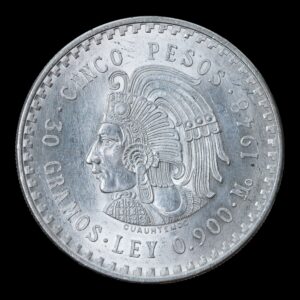 5 Pesos "Cuauhtémoc" México 1948 - 30 Gr. de Plata .900