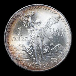 México – 1 Onza de Plata Pura .999 ‘Libertad’ – 1991 (Preciosa Patina)