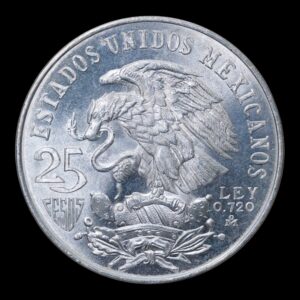 Alternative view of Mexico 1968 - 25 Pesos (Juegos Olímpicos ) 22.5 Gr. de Plata (.720)