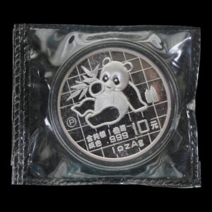 Panda 1989 PROOF – Moneda 10 Yuan China – 1 Onza de Plata .999 ( Sellada )
