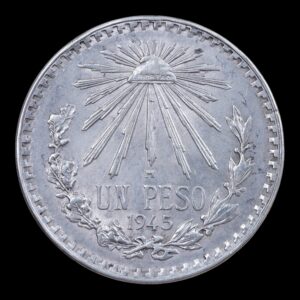 México – Moneda 1 Peso de Plata – 1945 – 16,65 g (.720)