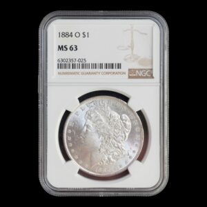 EE. UU. – 1 Dólar de Plata .900 ‘Morgan’ – 1884 – Nueva Orleans (O) – NGC MS63