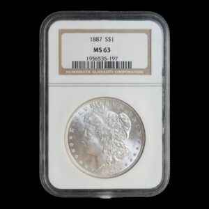 EE. UU. – 1 Dólar de Plata ‘Morgan’ – 1887 – Philadelphia Mint – NGC MS63