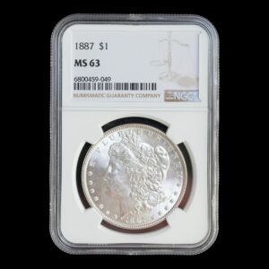 EE. UU. – 1 Dólar de Plata ‘Morgan’ – 1887 – Philadelphia Mint – NGC MS63