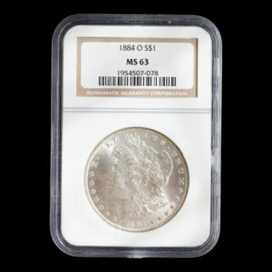 EE. UU. – 1 Dólar de Plata .900 ‘Morgan’ – 1884 – Nueva Orleans (O) – NGC MS63