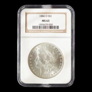 EE. UU. – 1 Dólar de Plata .900 ‘Morgan’ – 1884 – Nueva Orleans (O) – NGC MS63