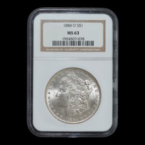 EE. UU. – 1 Dólar de Plata .900  ‘Morgan’ – 1884 – Nueva Orleans (O) – NGC MS63