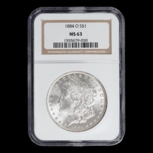 EE. UU. – 1 Dólar de Plata .900  ‘Morgan’ – 1884 – Nueva Orleans (O) – NGC MS63