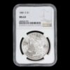 Estados Unidos – 1 Dólar de Plata .900 “Morgan” – 1881-S – NGC MS63
