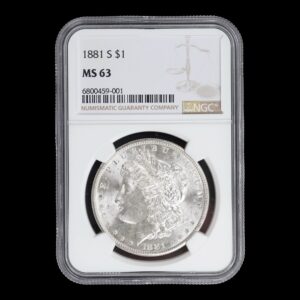 Estados Unidos – 1 Dólar de Plata .900 “Morgan” – 1881-S – NGC MS63