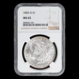Estados Unidos – 1 Dólar de Plata .900 “Morgan” – 1883 “O” – NGC MS63