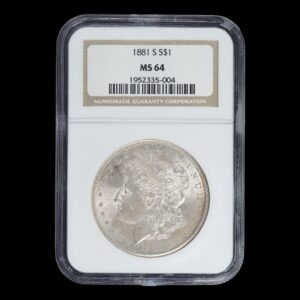 Estados Unidos – 1 Dólar de Plata .900 “Morgan” – 1881-S – NGC MS64