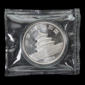 Alternative view of Panda 1989 – Moneda 10 Yuan China – 1 Onza de Plata .999 (SELLADA)