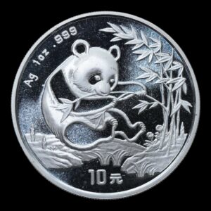 Panda 1994 – Moneda 10 Yuan China – 1 Onza de Plata .999 -( Fecha Grande)