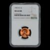 Estados Unidos 1 Cent Lincoln 1957 D NGC MS66 RB