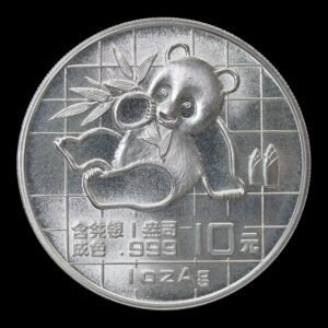 Panda 1989 – Moneda 10 Yuan China – 1 Onza de Plata .999