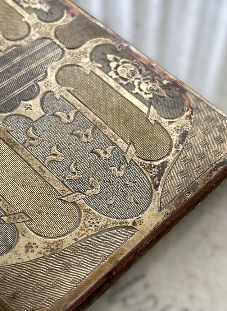 Carnet de Baile Francés de Plata Vermeil – Siglo XIX – Estilo Napoleón III – Con Lápiz Original - Imagen 5