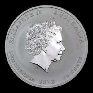 Alternative view of Australia – 1/2 Onza de Plata .999 – “Año del Dragón” 2012 – Serie Lunar II – Perth Mint