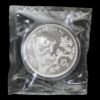 Panda 1995 – Moneda 10 Yuan China – 1 Onza de Plata .999 ( Fecha Pequeña Rama Corta) - Sellada