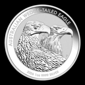 Australia – 1 Dólar Wedge Tailed Eagle 2026 – 1 Onza de Plata .9999 – Perth Mint