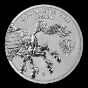 Alternative view of Germania Mint – 5 Mark – 2026 – “Sleipnir” – 1 Onza de Plata .9999 – Edición Limitada 25.000 Ud.