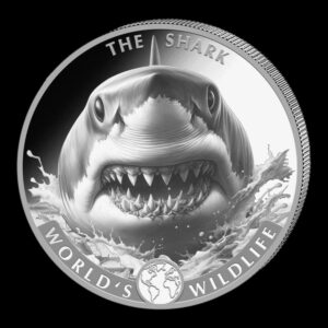 Congo – 20 Francos CFA – 2026 – “World’s Wildlife: Tiburón” – 1 Onza de Plata .9999