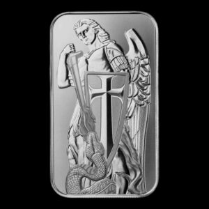 Scottsdale Mint – 1 Onza – “Arcángel Miguel” – 1 Onza de Plata .999 – Lingote de Plata