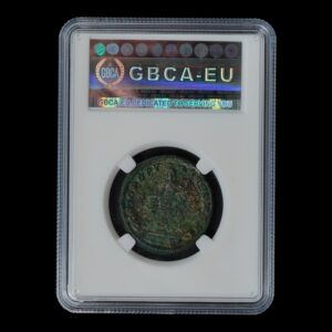 Alternative view of Imperio Romano – AE Follis – 305-311 – Galerio – Genius – GBCA AU 53