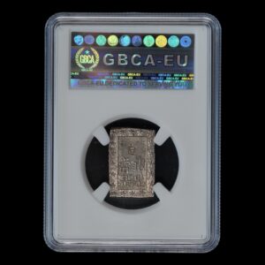 Alternative view of Japón – 1 Bu Ichibugin 1849–68 – Era Ansei – Plata – 8,8 g – GBCA MS62