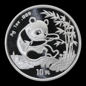 Panda 1994 – Moneda 10 Yuan China – 1 Onza de Plata .999 -( Fecha Grande)