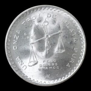 Alternative view of México – 1 Onza de Plata .999 – 1979 – Balanza y Prensa