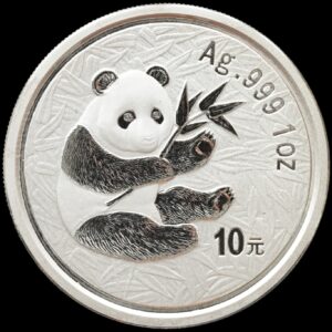 Panda 2000 – Moneda 10 Yuan China – 1 Onza de Plata .999 (Ver fotos)