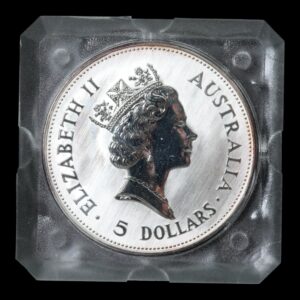 Australia – 1 Dollar – 1 Onza de Plata .999 ‘Kookaburra’ – 1990 – Perth Mint - Imagen 2