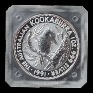 Australia - 1 Onza Kookaburra 1991 - Plata Pura .999 - 1 Dólar - (Perth Mint)