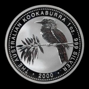 Australia – 1 Onza Kookaburra 2000 – Plata Pura .999 – 1 Dólar – (Perth Mint)