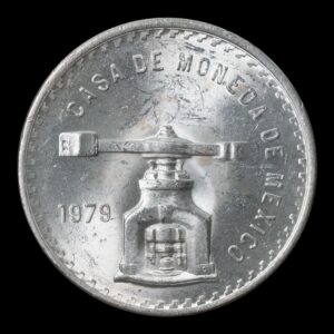 México – 1 Onza de Plata .999 – 1979 – Balanza y Prensa