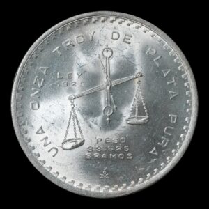 Alternative view of México – 1 Onza de Plata .999 – 1979 – Balanza y Prensa