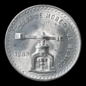 México – 1 Onza de Plata .999 – 1980 – Balanza y Prensa
