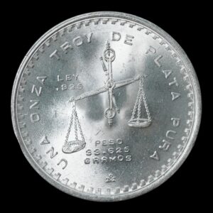 Alternative view of México – 1 Onza de Plata .999 – 1979 – Balanza y Prensa ( Excelente estado)