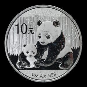 Panda 2012 – Moneda 10 Yuan China – 1 Onza de Plata .999 (Circulada)