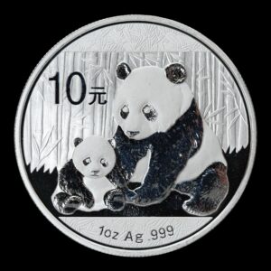 Panda 2012 – Moneda 10 Yuan China – 1 Onza de Plata .999 (Circulada)