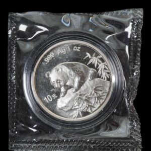 Panda 1999 – Moneda 10 Yuan China – 1 Onza de Plata .999 (Sellada )