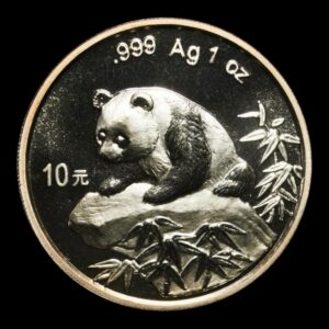 Panda 1999 – Moneda 10 Yuan China – 1 Onza de Plata .999