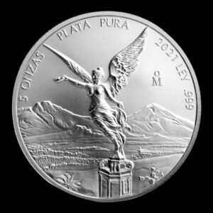 México – 5 Onzas de Plata .999 ‘Libertad’ – 2021 - Imagen 3