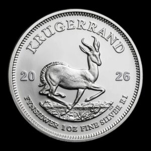 Sudáfrica – 1 Rand – 2026 – “Krugerrand” – 1 Onza de Plata .999 – BU